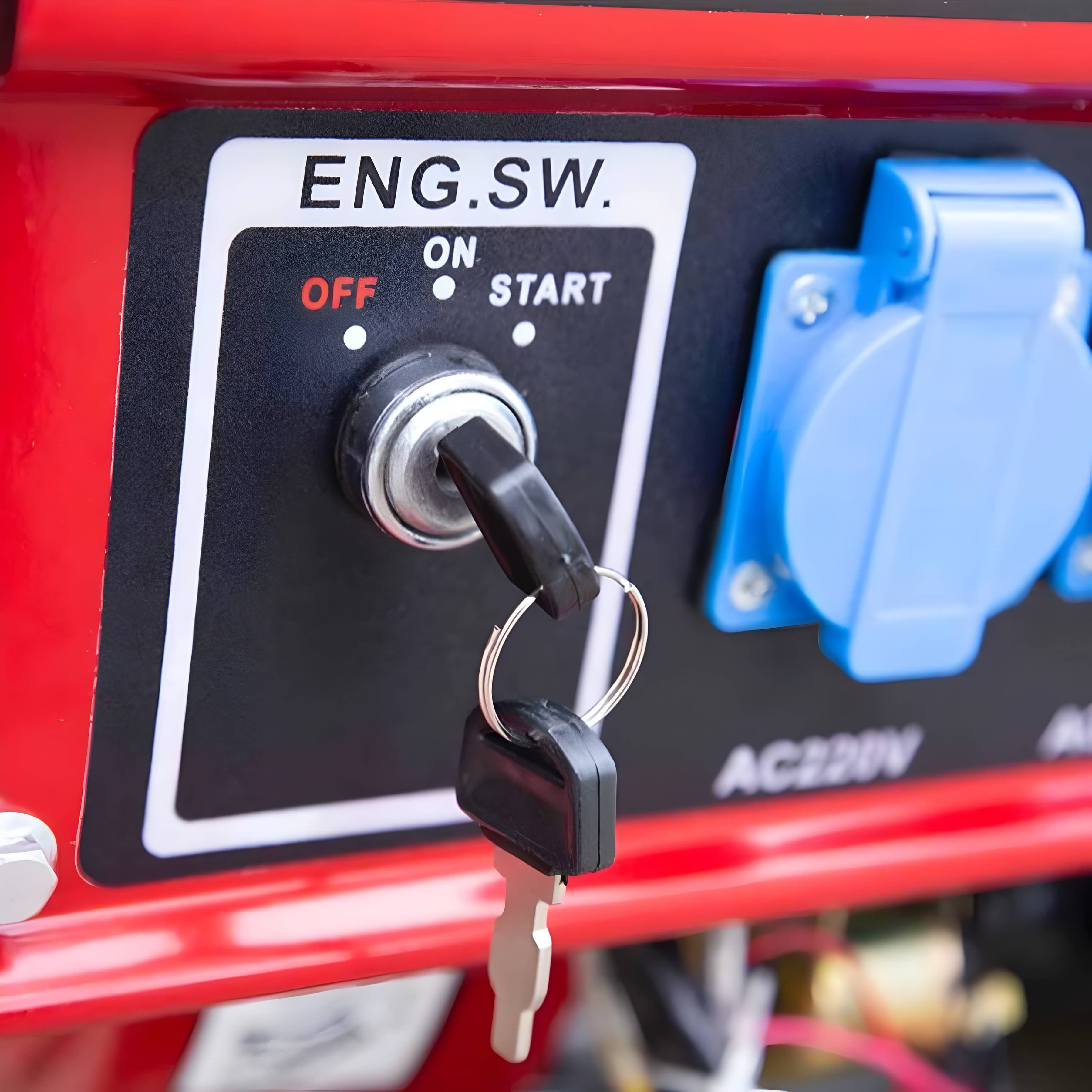 Generatore di Corrente H-8500w (220/380v) Con Chiave Semi Silenzioso