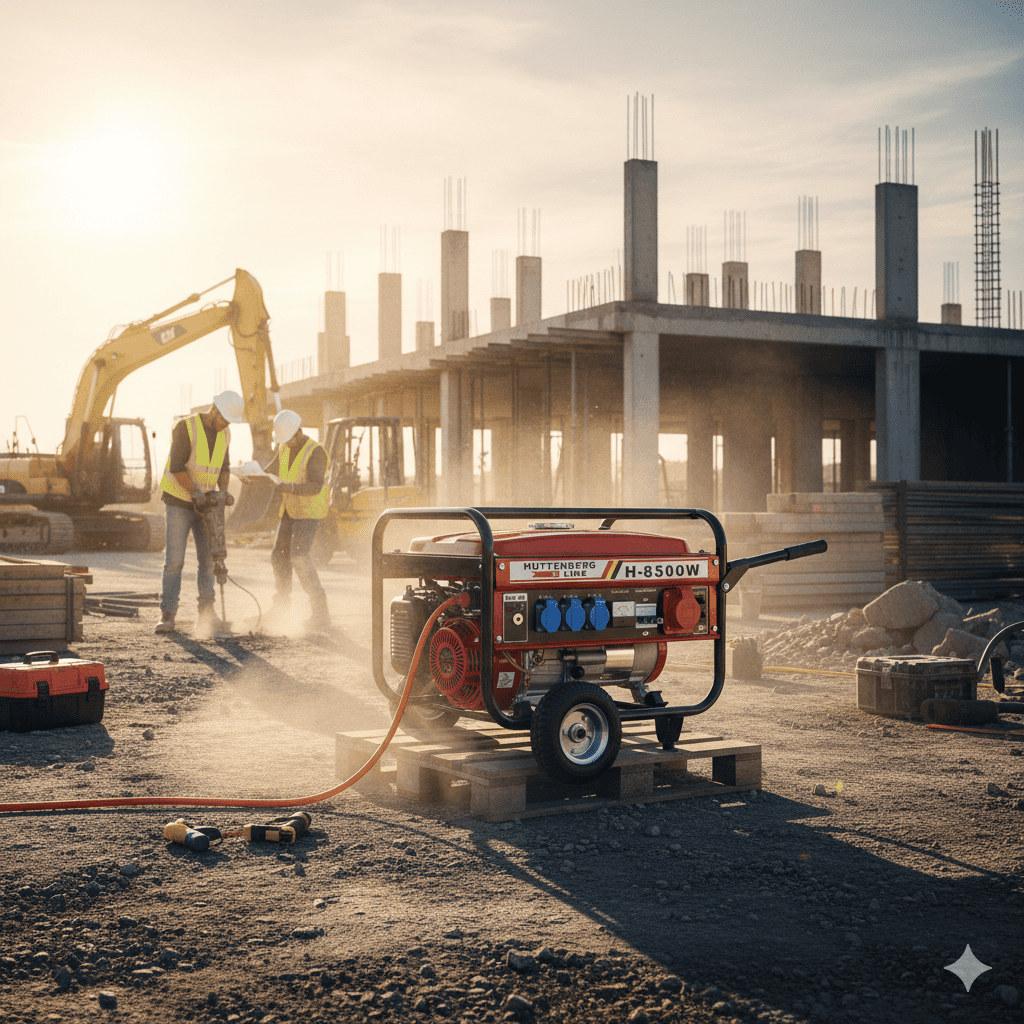 Generatore di Corrente H-8500W (220/380v) Con Chiave